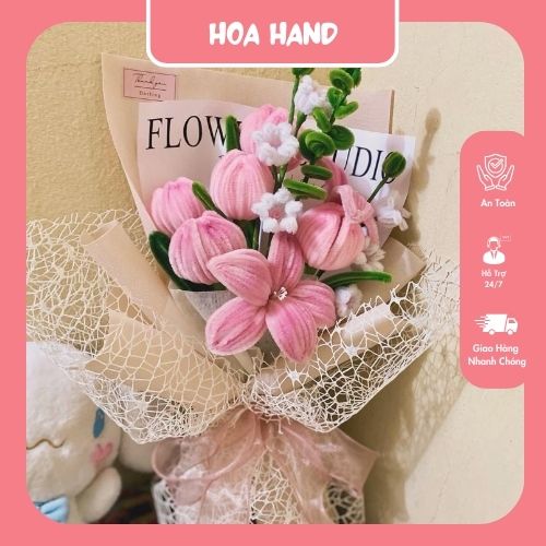 Hoa Handmade Bằng Kẽm Nhung