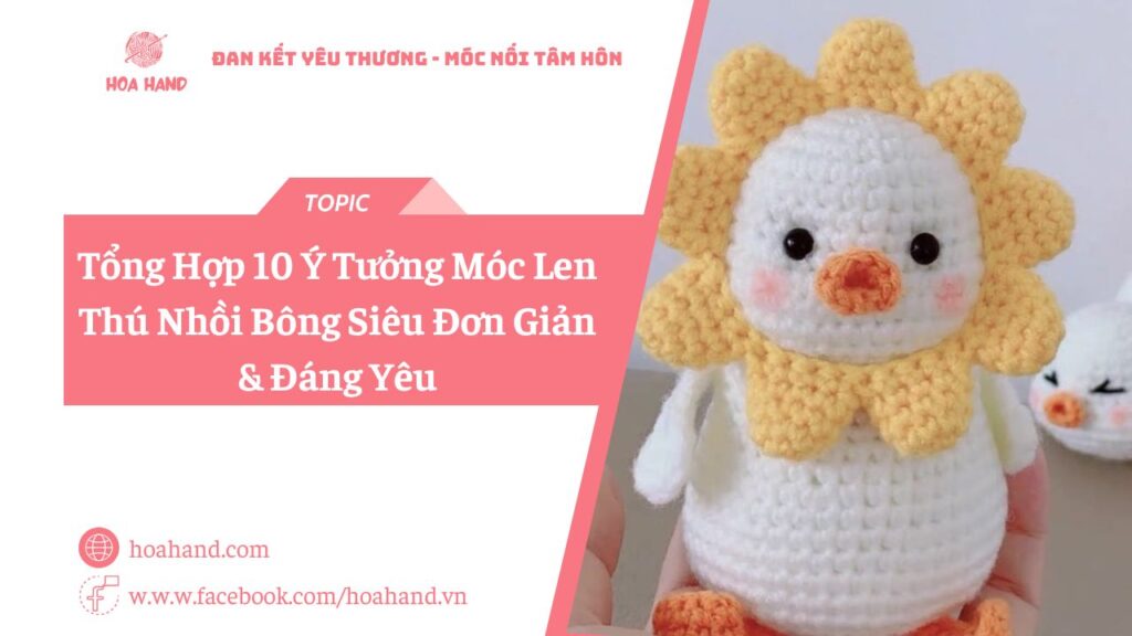 ảnh bìa Móc len hoa thú siêu đáng yêu